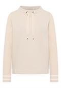 Sweatshirt mit Strickärmeln pearl beige