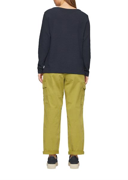 Sweatshirt mit Struktur blau