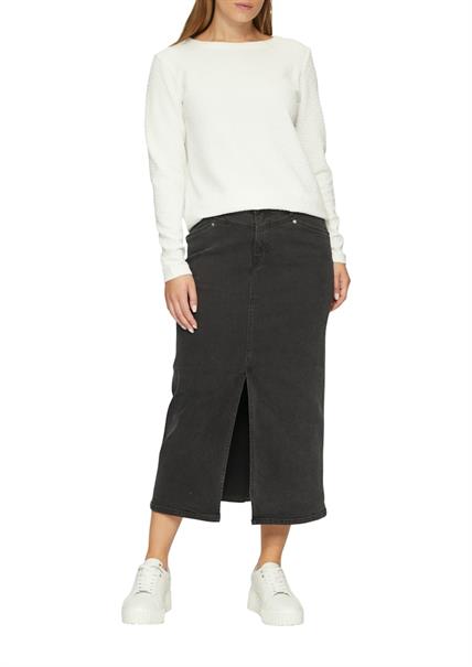 Sweatshirt mit Struktur creme