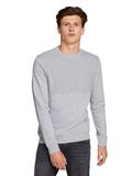 Sweatshirt mit Struktur light stone grey melange