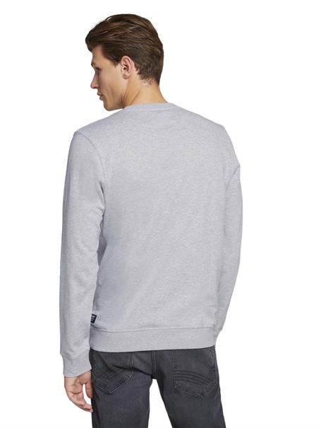 Sweatshirt mit Struktur light stone grey melange