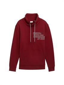 Sweatshirt mit Textprint burgundy dark red