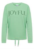 Sweatshirt mit Tunnelzug fennel green