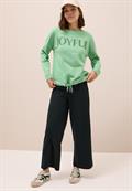 Sweatshirt mit Tunnelzug fennel green