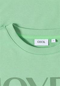 Sweatshirt mit Tunnelzug fennel green