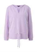Sweatshirt mit Tunnelzug lila