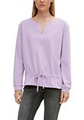Sweatshirt mit Tunnelzug lila