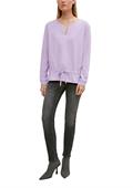 Sweatshirt mit Tunnelzug lila