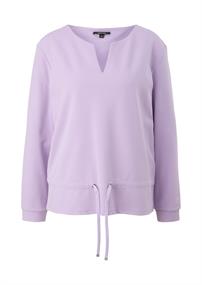 Sweatshirt mit Tunnelzug lila