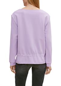Sweatshirt mit Tunnelzug lila