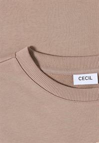 Sweatshirt mit Tunnelzug natural taupe