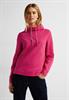 Sweatshirt mit Volumenkragen cosy coral