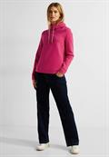 Sweatshirt mit Volumenkragen cosy coral