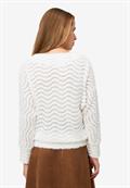 Sweatshirt mit Wellenmuster eggnog