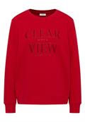 Sweatshirt mit Wording fiery red