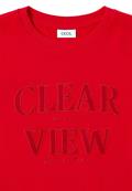 Sweatshirt mit Wording fiery red