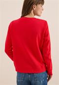 Sweatshirt mit Wording fiery red