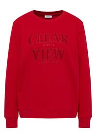 Sweatshirt mit Wording fiery red