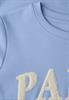 Sweatshirt mit Wording frosted blue