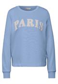 Sweatshirt mit Wording frosted blue