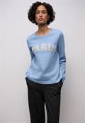 Sweatshirt mit Wording frosted blue