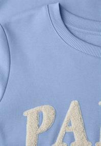 Sweatshirt mit Wording frosted blue