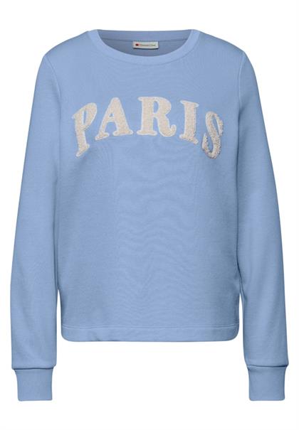 Sweatshirt mit Wording frosted blue