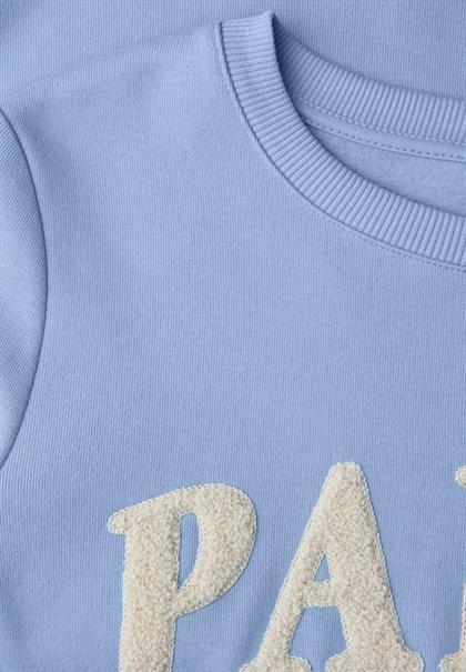 Sweatshirt mit Wording frosted blue