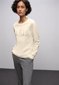 Sweatshirt mit Wording soft beige