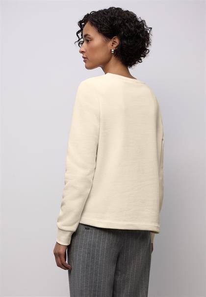 Sweatshirt mit Wording soft beige
