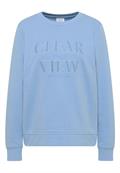 Sweatshirt mit Wording sporty light blue