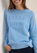 Sweatshirt mit Wording sporty light blue