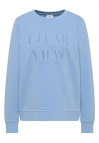 Sweatshirt mit Wording sporty light blue