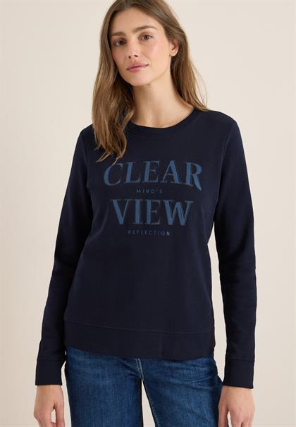 Sweatshirt mit Wording urban dark blue