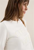 Sweatshirt mit Wording vanilla white
