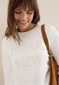 Sweatshirt mit Wording vanilla white