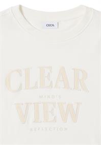 Sweatshirt mit Wording vanilla white