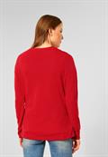 Sweatshirt mit Wording vibrant red