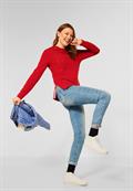 Sweatshirt mit Wording vibrant red