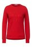 Sweatshirt mit Wording vibrant red