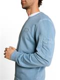 Sweatshirt mit Ärmeltasche mountain spring blue