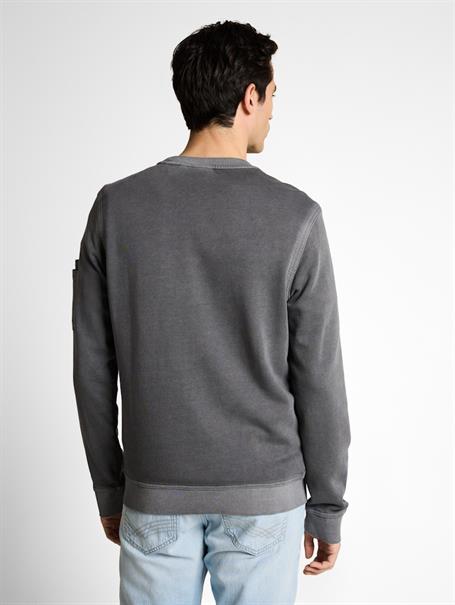 Sweatshirt mit Ärmeltasche tarmac grey