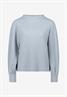 Sweatshirt strukturiert Stehkragen light blue melange