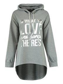 Sweatshirt Va44lentina grey mel