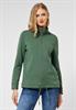 Sweatshirtjacke mit Zipper novel green