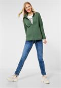 Sweatshirtjacke mit Zipper novel green