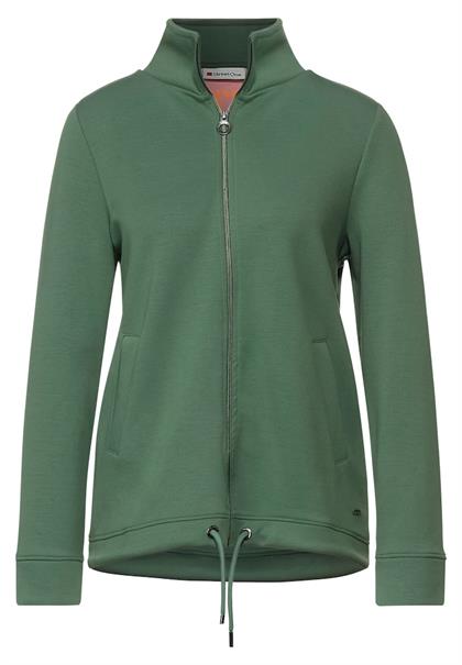 Sweatshirtjacke mit Zipper novel green