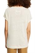 T-Shirt aus 100% Leinen light beige