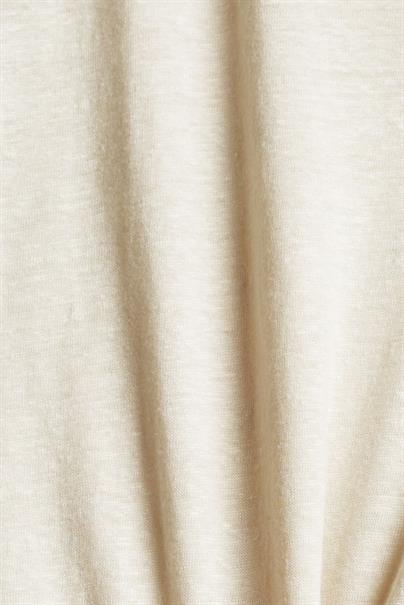 T-Shirt aus 100% Leinen light beige