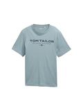 T-Shirt aus Baumwolle mit Logo-Print grey mint